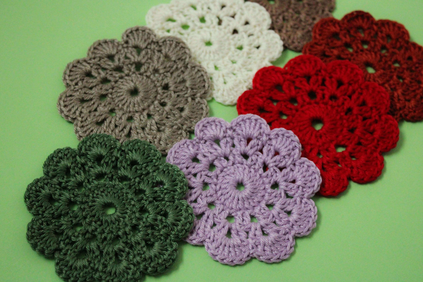 Coastere croșetate din bumbac