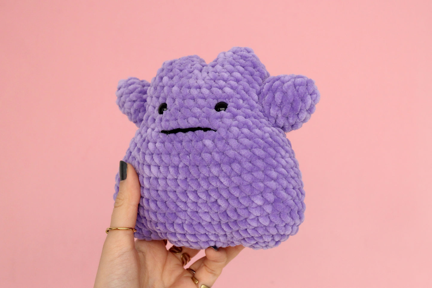 Ditto - Pokemon mic croșetat din fir plușat