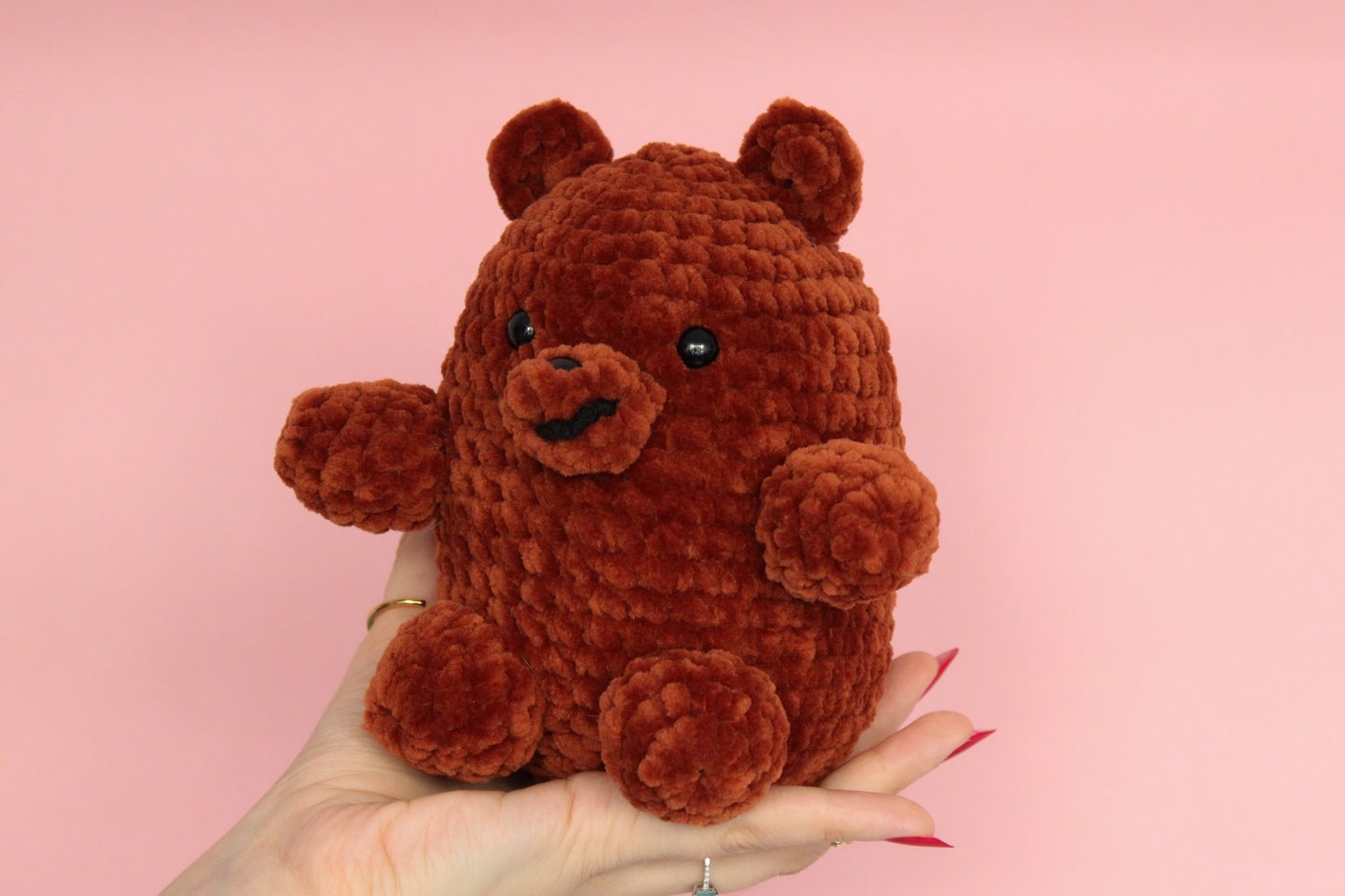 Grizzly - Jucarie We Bare Bears croșetată din fir plușat