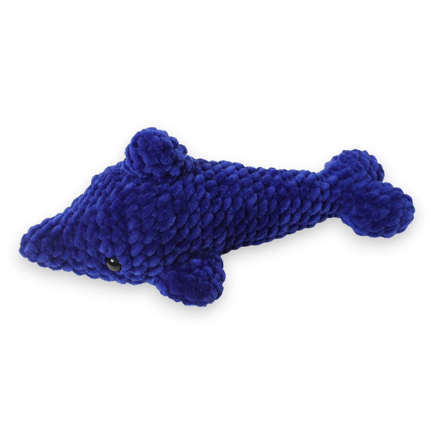 Delfin mare croșetat din fir plușat