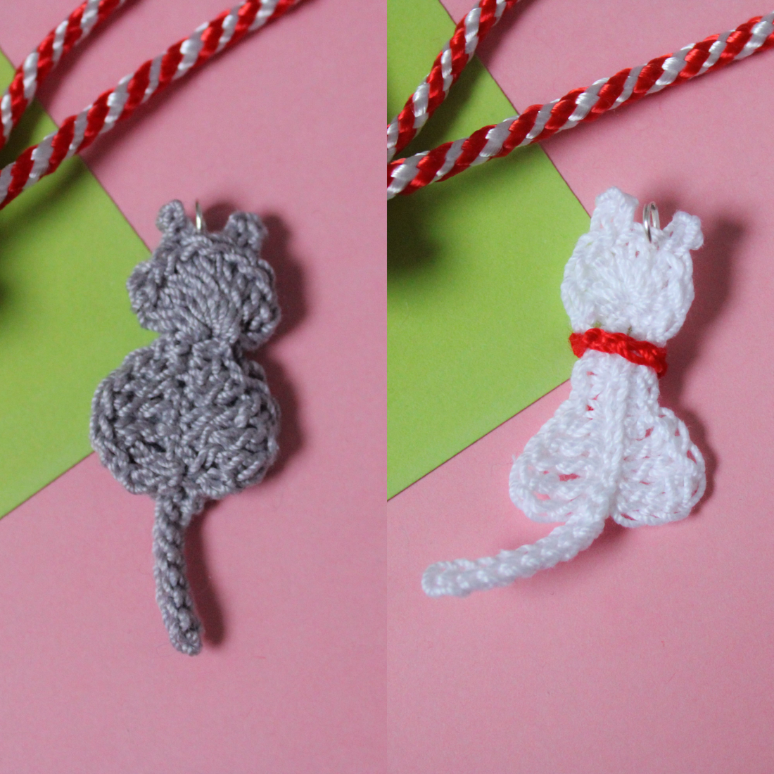 Mărțișor handmade - Pisica