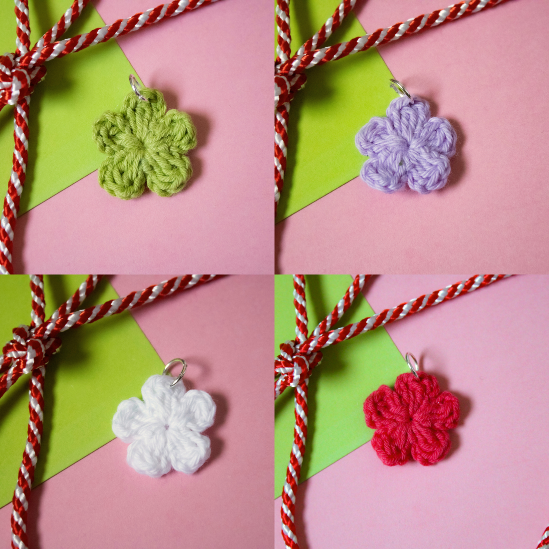 Mărțișor handmade - Flori