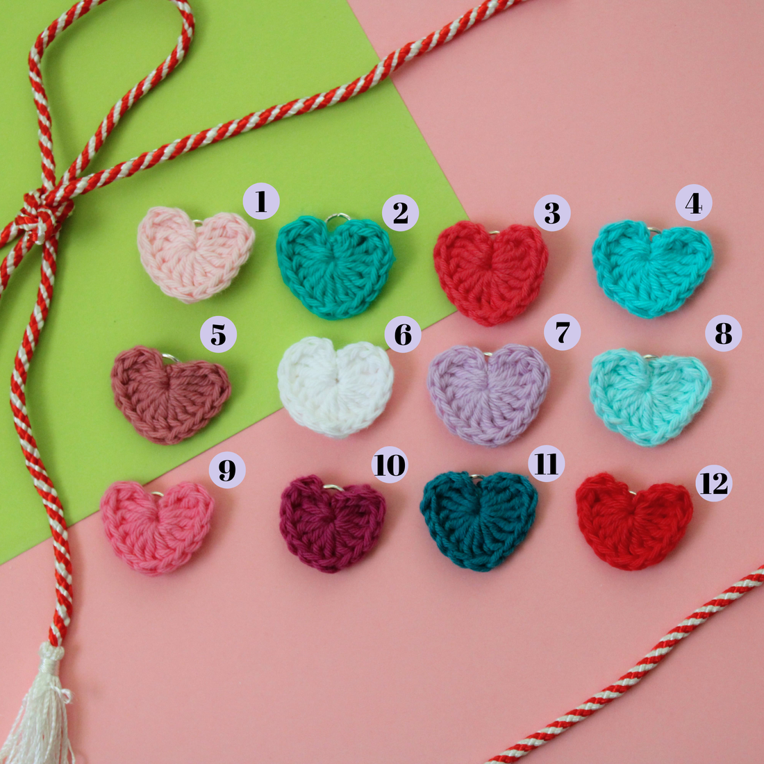Mărțișor handmade - Inimi