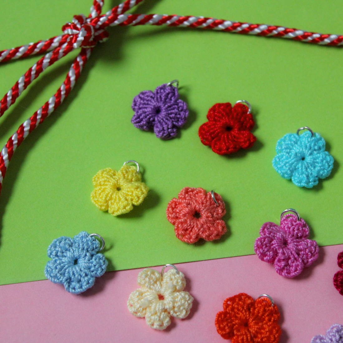Mărțișor handmade - Flori mici