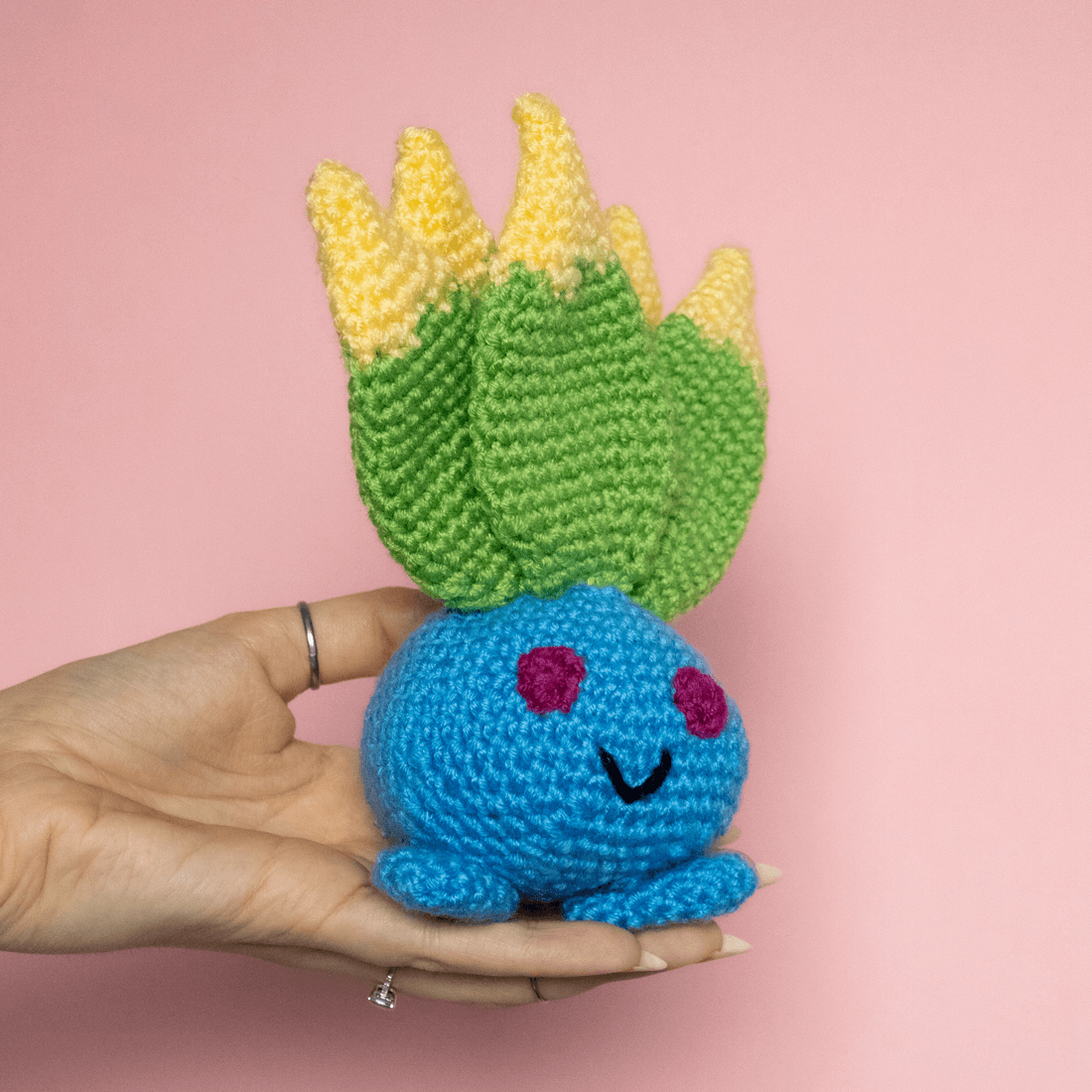 Jucărie Oddish mică - Pokemon croșetat
