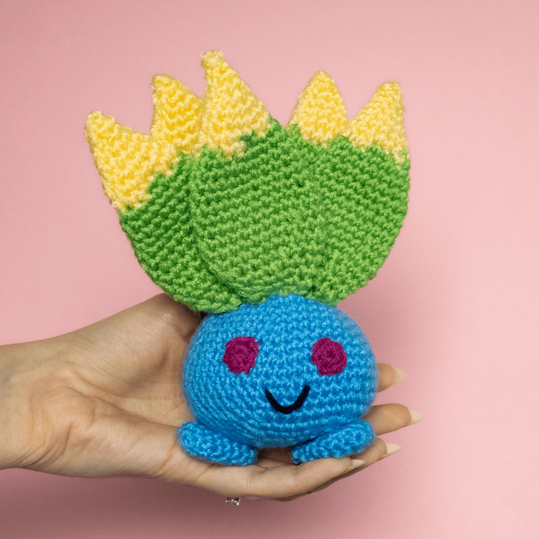 Jucărie Oddish mică - Pokemon croșetat