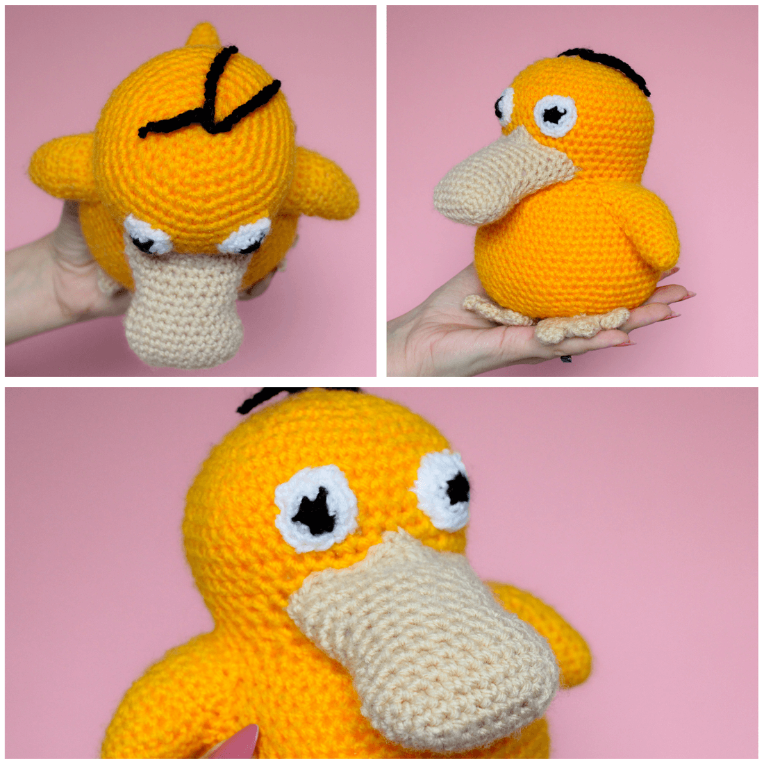 Jucărie Psyduck - Pokemon croșetat