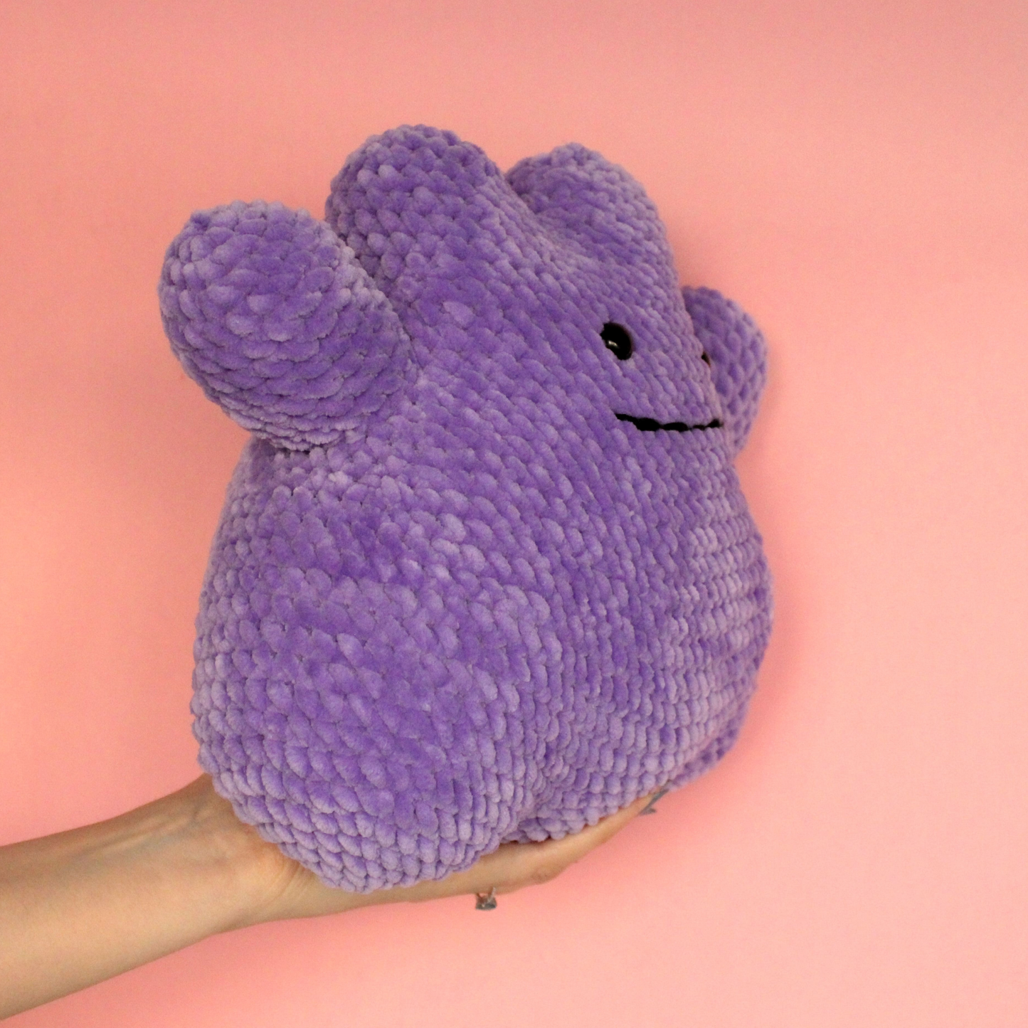 Ditto - Pokemon mare croșetat din fir plușat