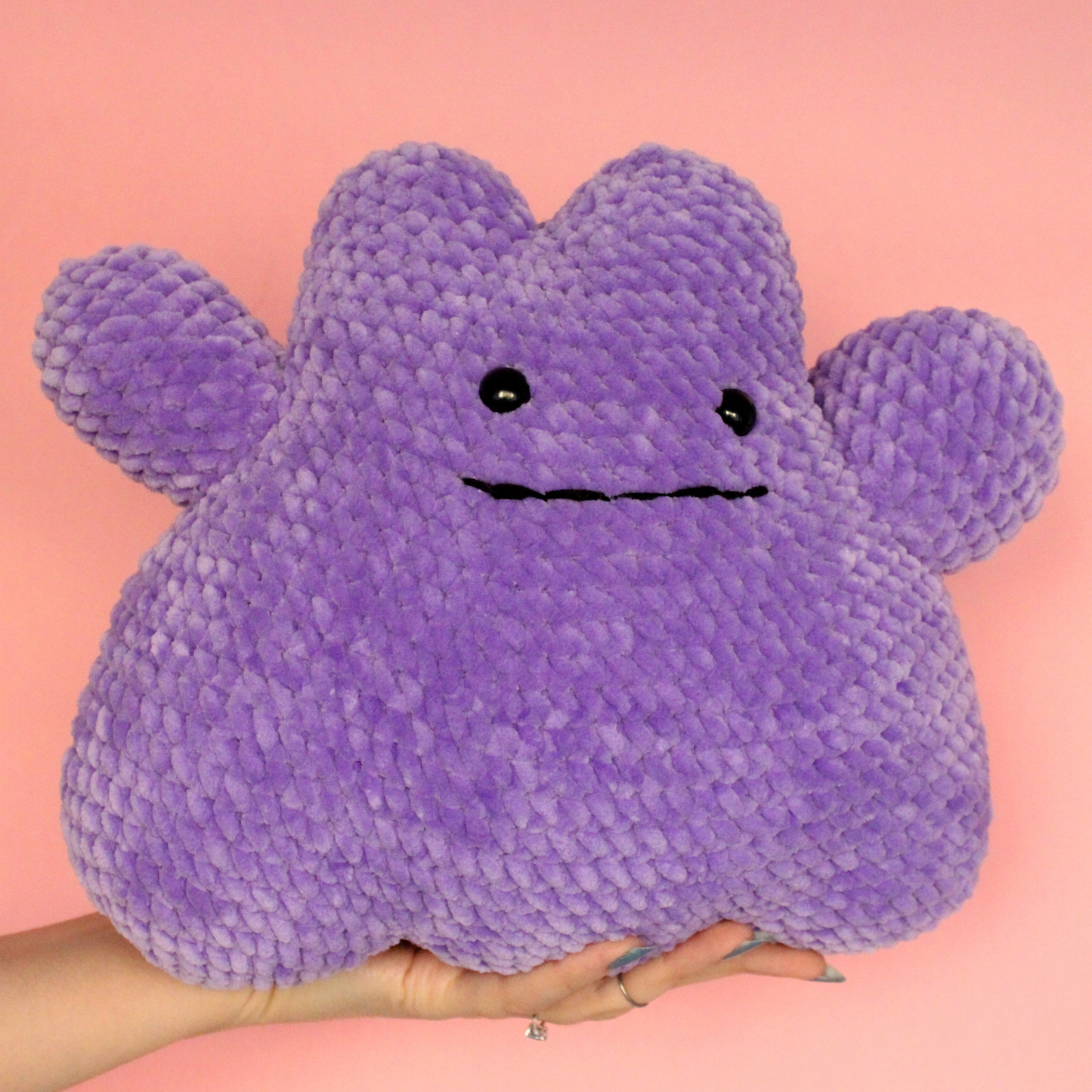 Ditto - Pokemon mare croșetat din fir plușat