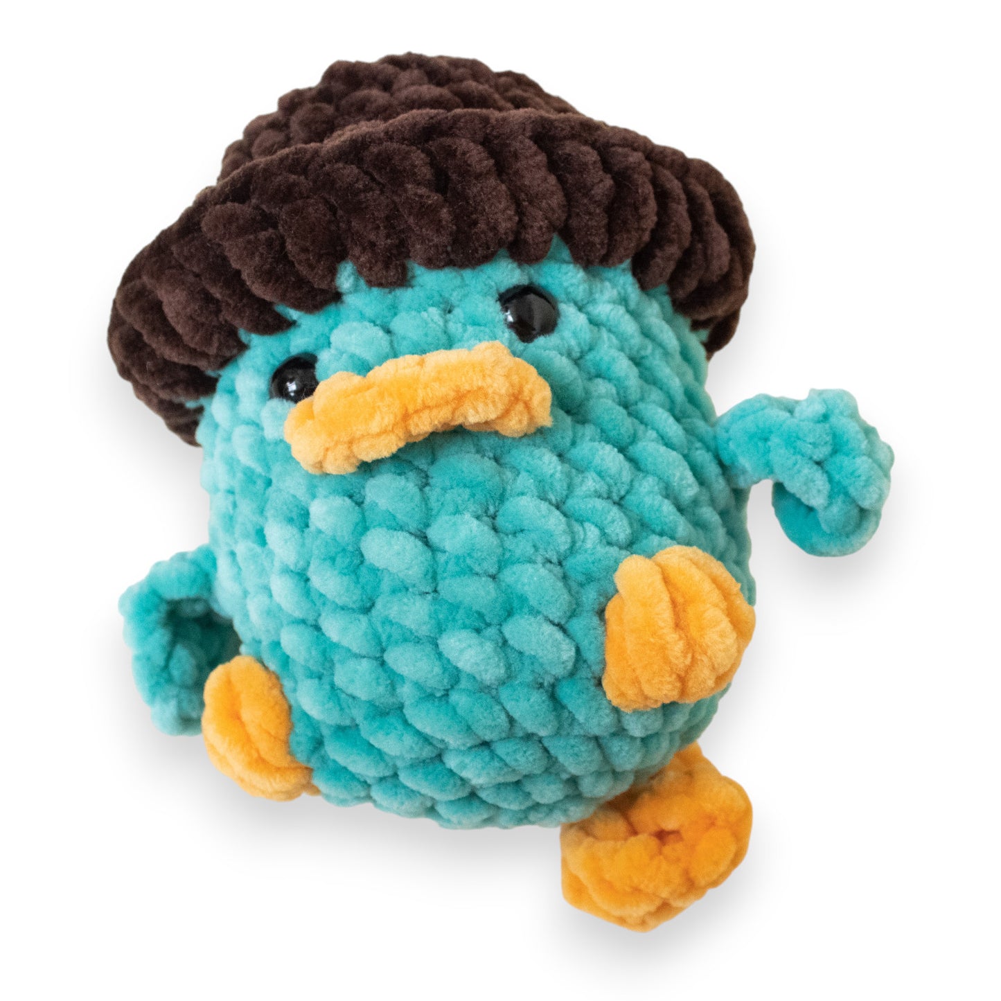 Perry ornitorincul (Perry the Platypus) mediu croșetat din fir plușat