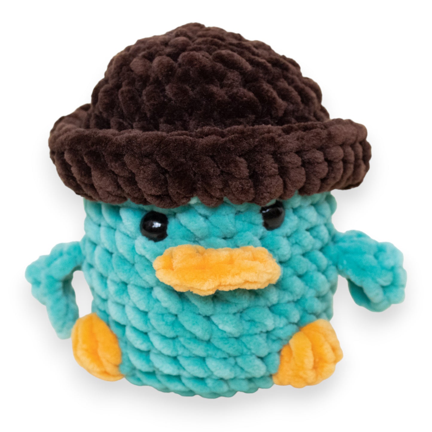 Perry ornitorincul (Perry the Platypus) mediu croșetat din fir plușat