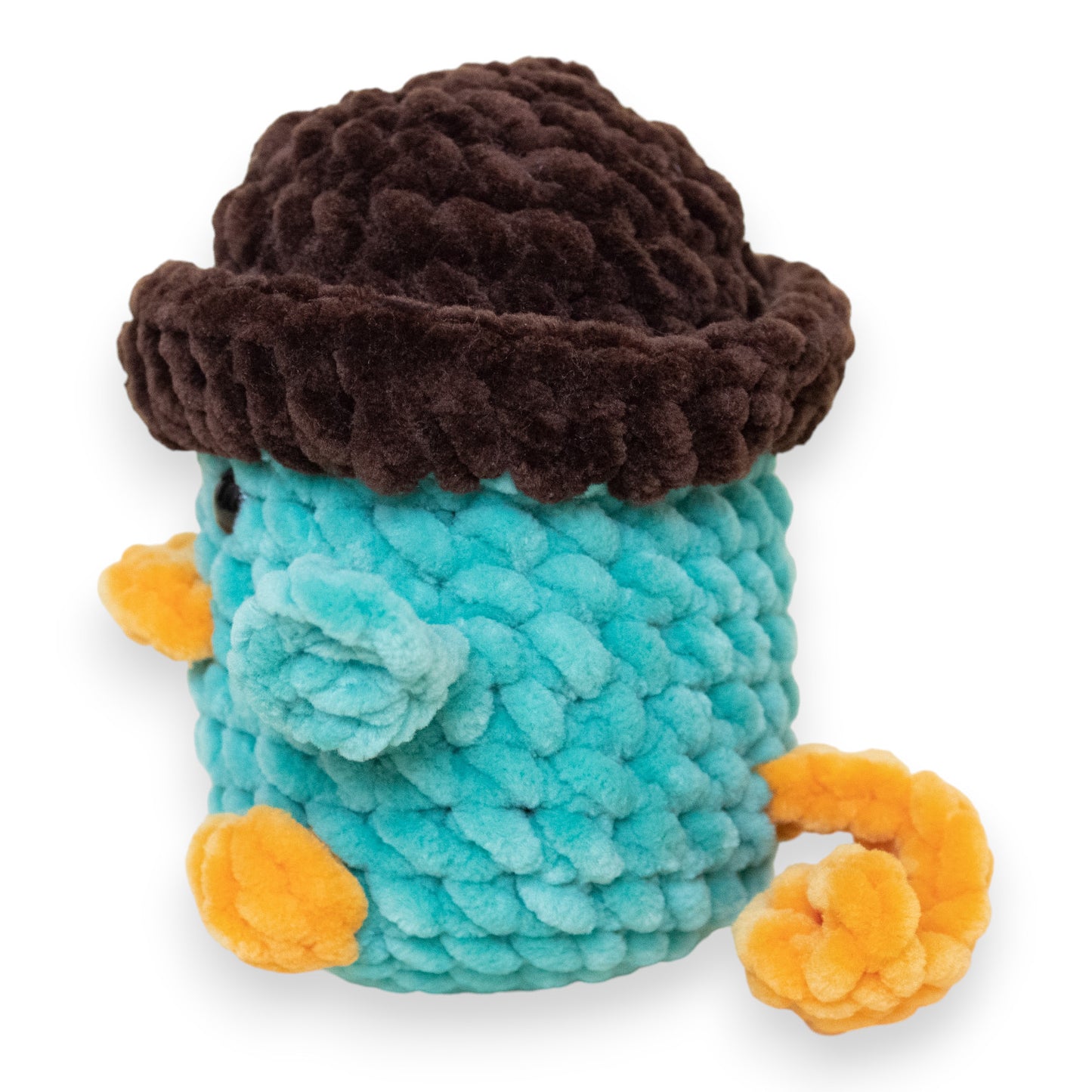 Perry ornitorincul (Perry the Platypus) mediu croșetat din fir plușat