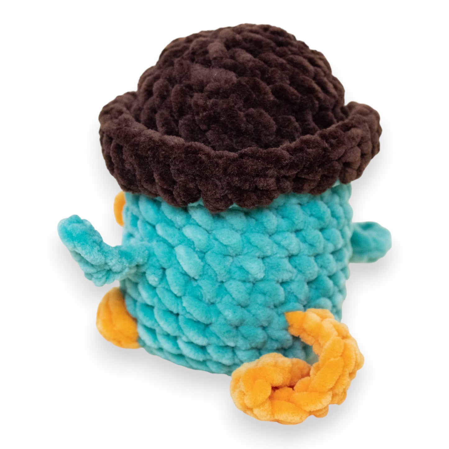 Perry ornitorincul (Perry the Platypus) mediu croșetat din fir plușat