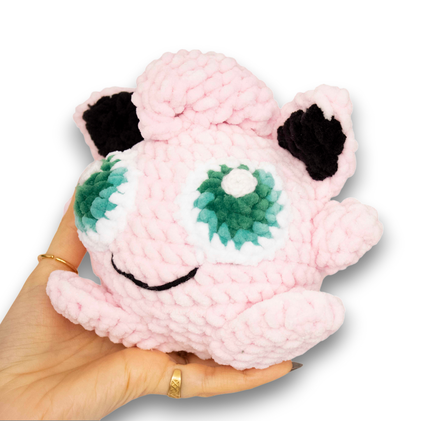 Jigglypuff mediu croșetat din fir plușat