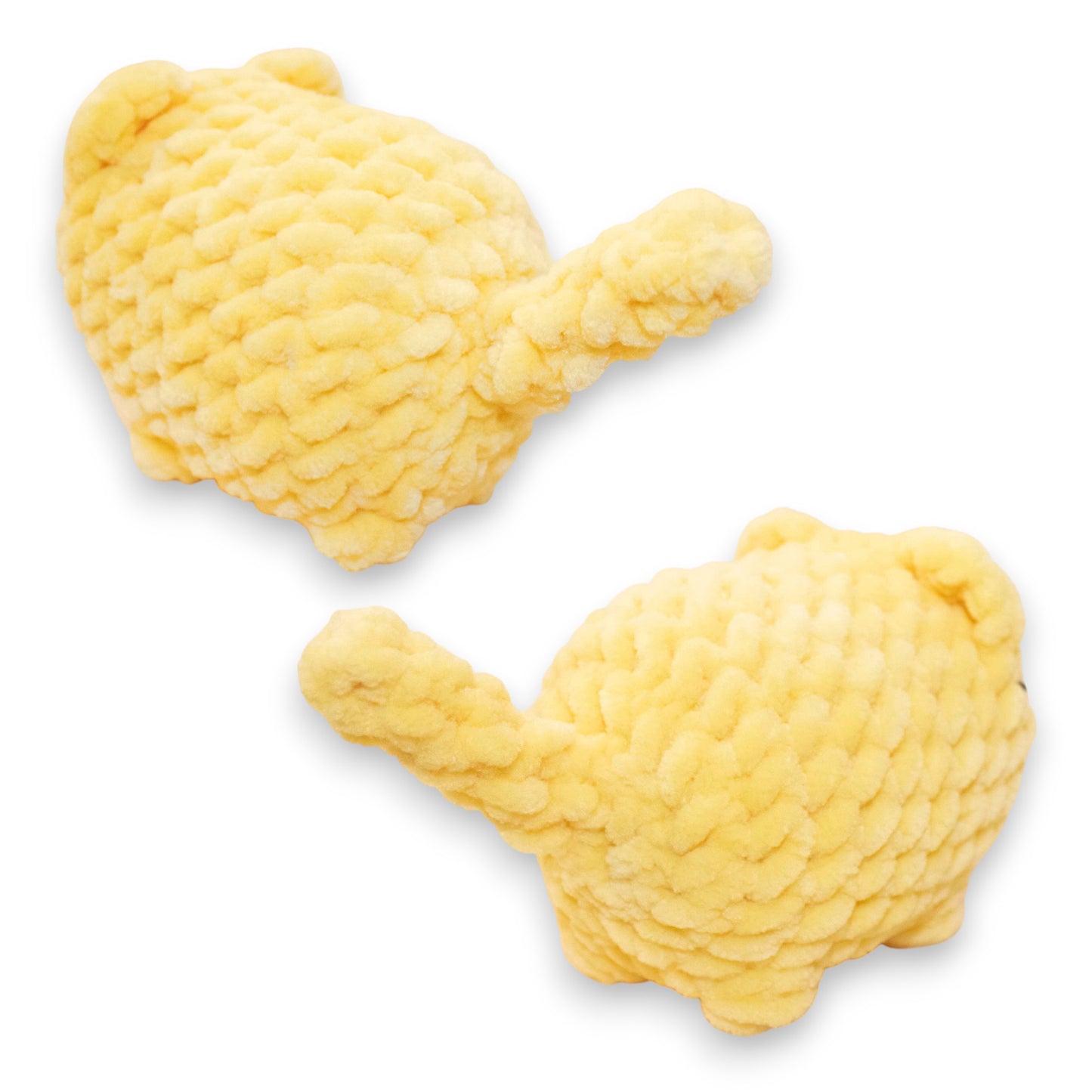 Pisică loaf mini croșetată din fir plușat