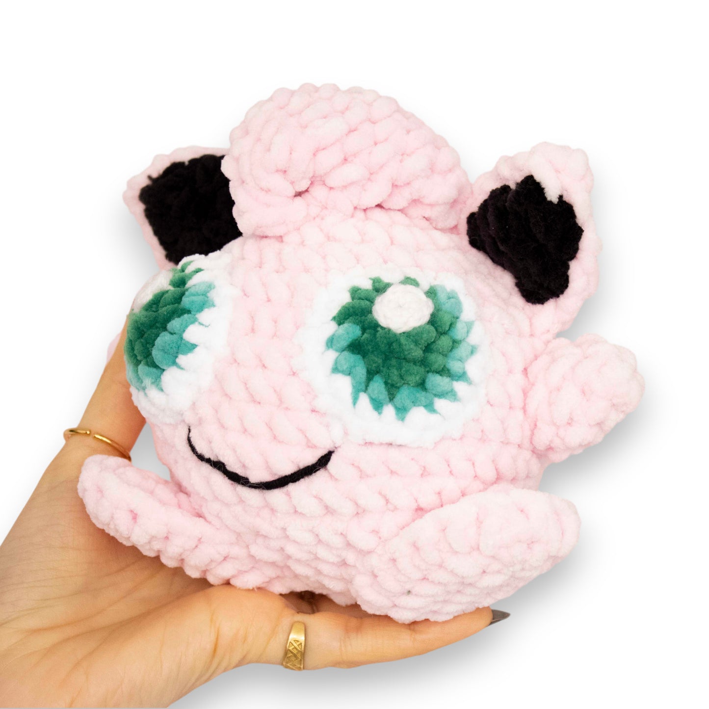 Jigglypuff mediu croșetat din fir plușat