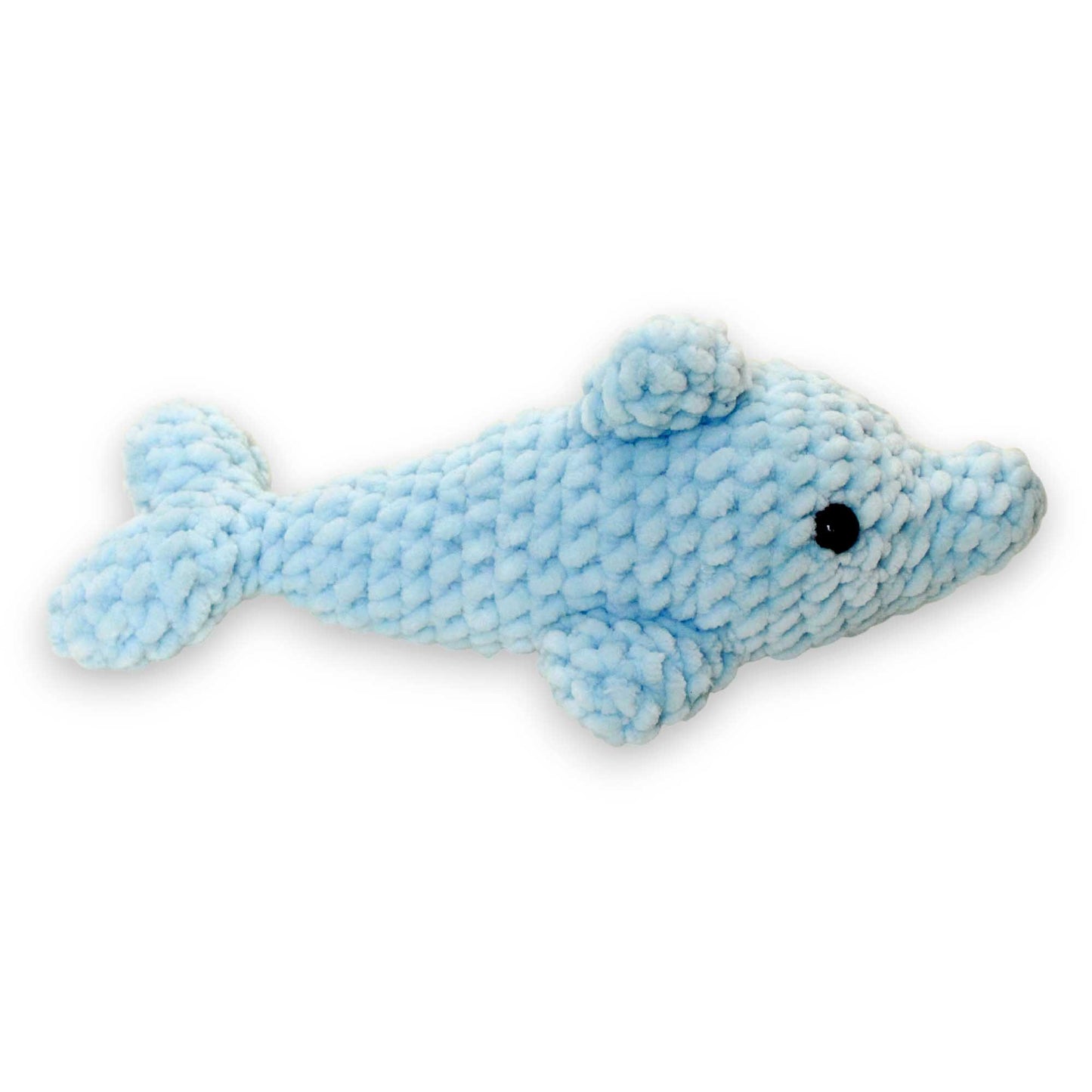 Delfin mare croșetat din fir plușat