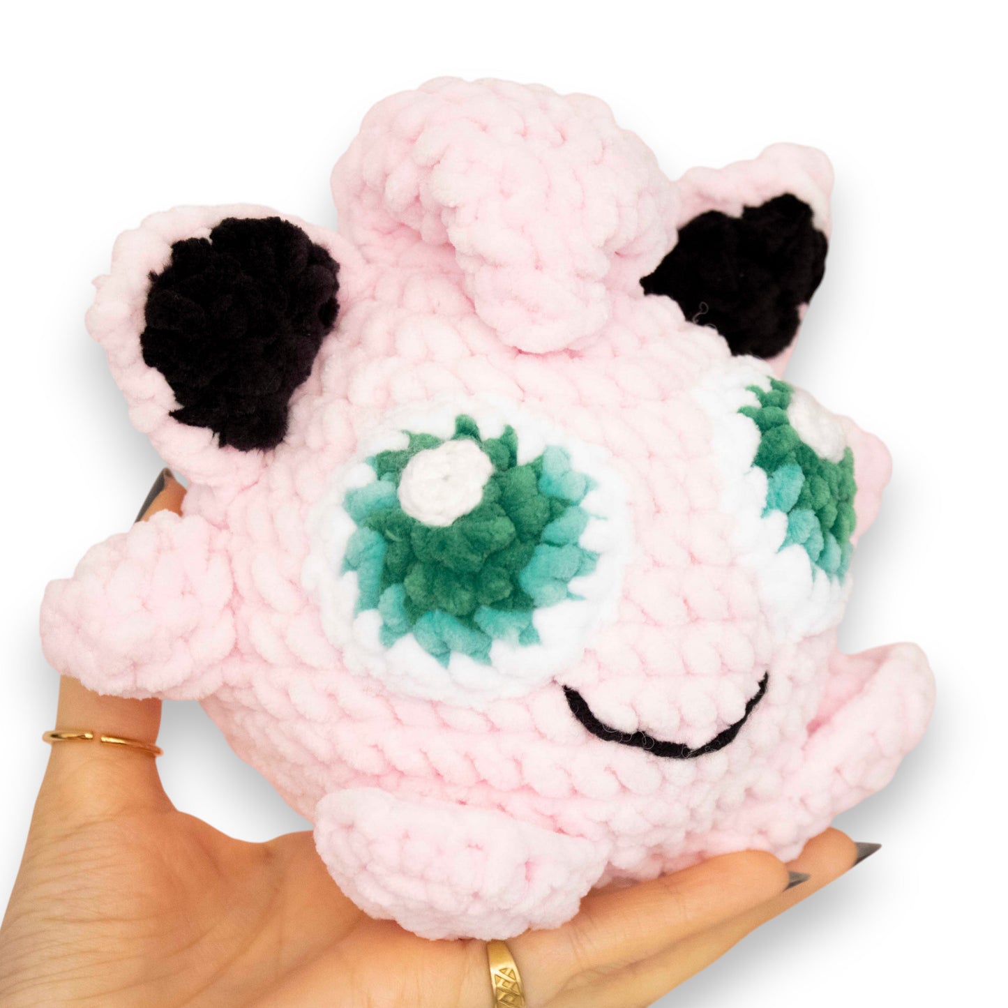 Jigglypuff mediu croșetat din fir plușat