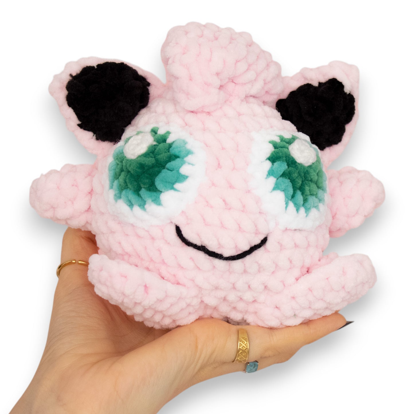 Jigglypuff mediu croșetat din fir plușat