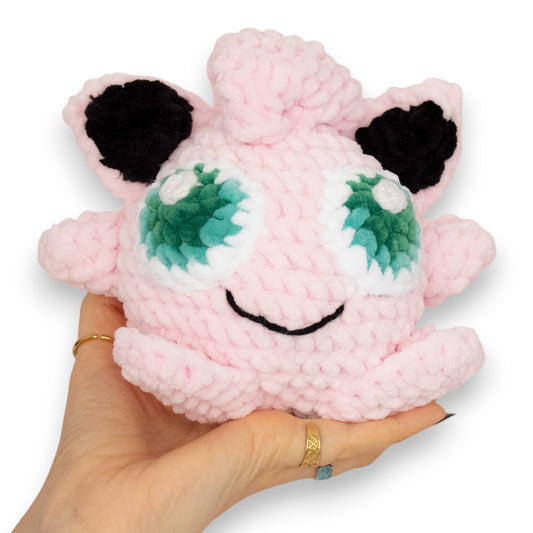 Jigglypuff mediu croșetat din fir plușat