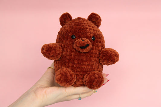Grizzly - Jucarie We Bare Bears croșetată din fir plușat