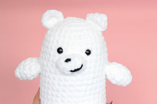 Ice bear - Jucarie We Bare Bears croșetată din fir plușat