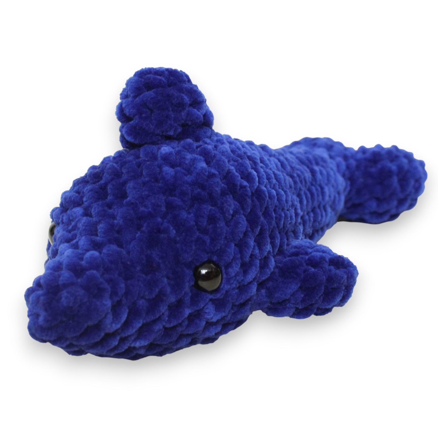 Delfin mare croșetat din fir plușat