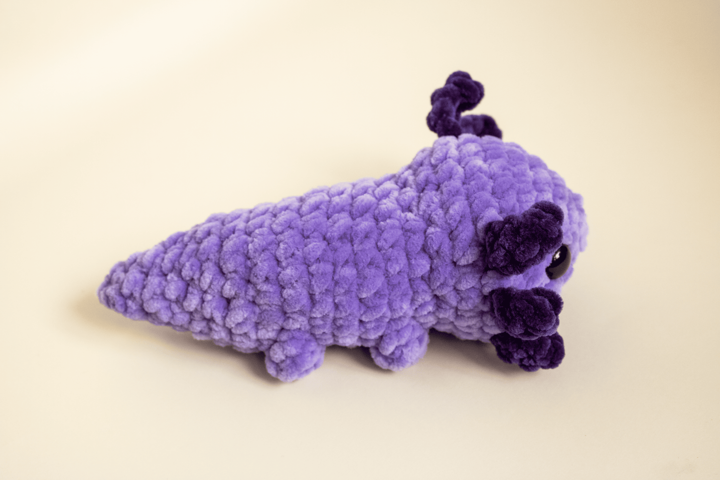Axolotl croșetat din fir plușat