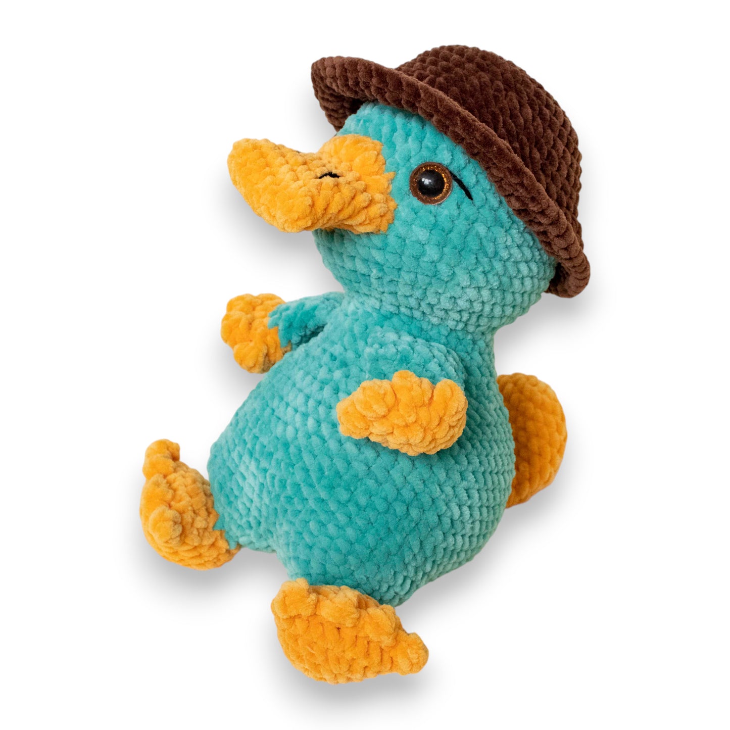 Perry ornitorincul (Perry the Platypus) mare croșetat din fir plușat