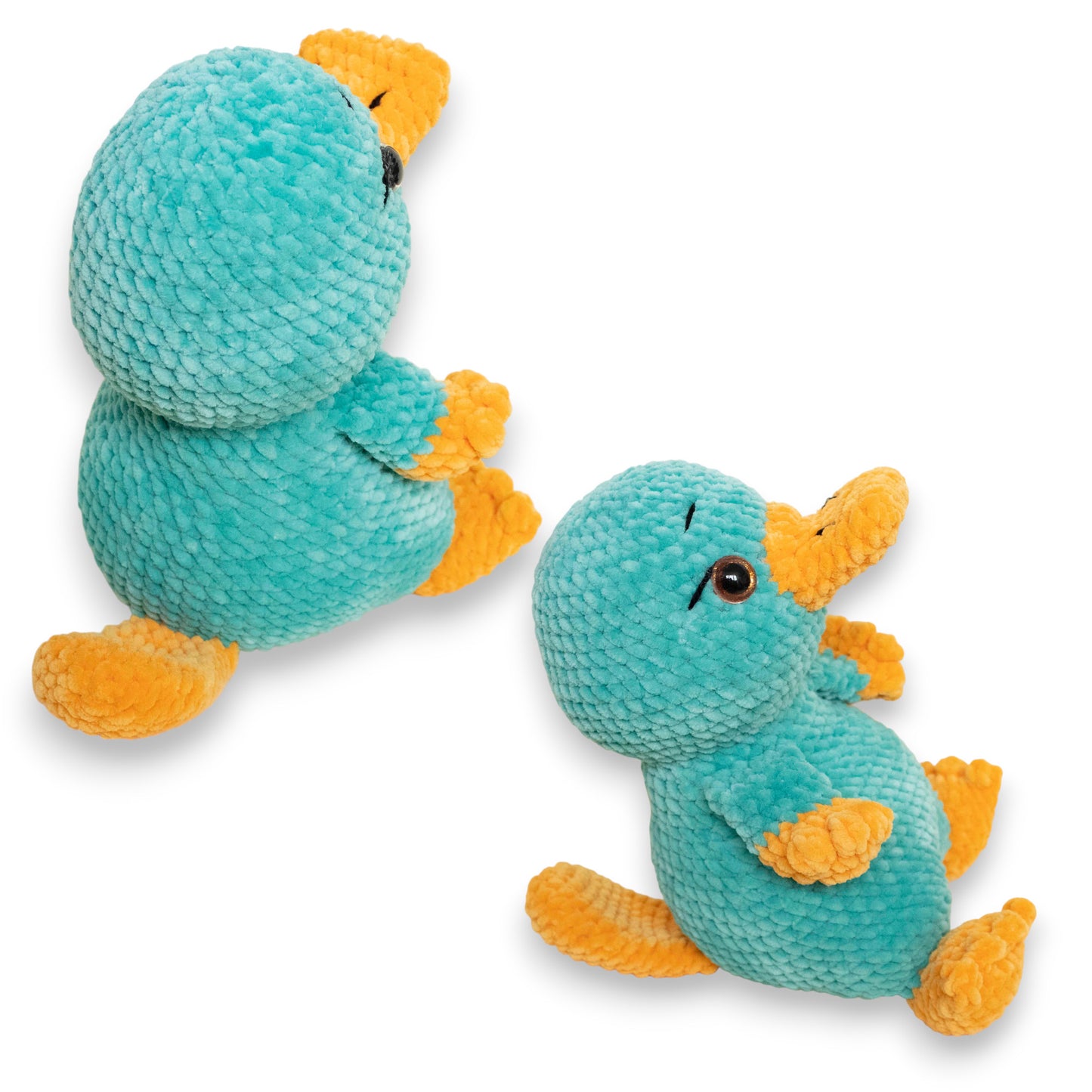 Perry ornitorincul (Perry the Platypus) mare croșetat din fir plușat