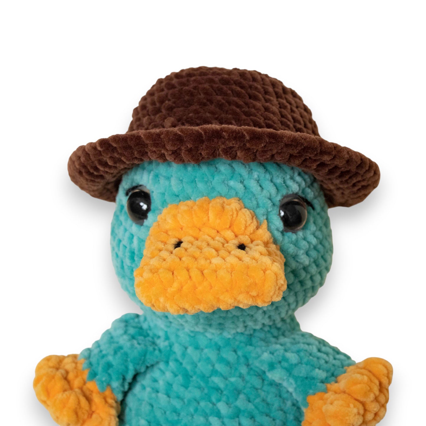 Perry ornitorincul (Perry the Platypus) mare croșetat din fir plușat