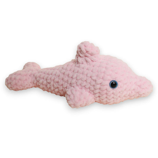 Delfin mare croșetat din fir plușat